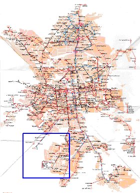 Transporte mapa de Ecaterimburgo