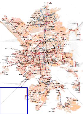 Transporte mapa de Ecaterimburgo