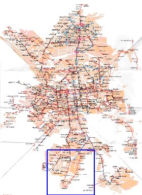 Transporte mapa de Ecaterimburgo