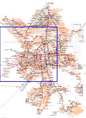 Transporte mapa de Ecaterimburgo