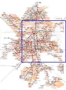 Transporte mapa de Ecaterimburgo