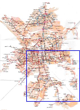 Transporte mapa de Ecaterimburgo