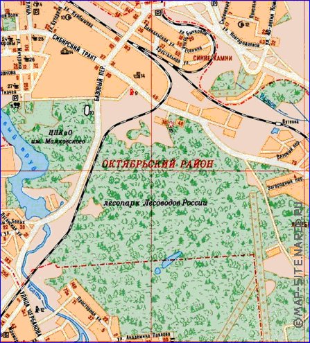 carte de Iekaterinbourg