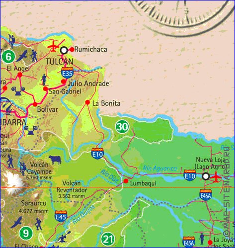 carte de Equateur