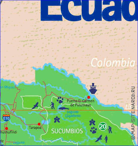 carte de Equateur