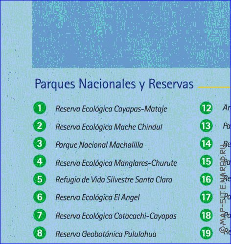 carte de Equateur