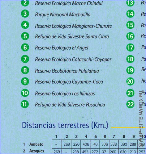 carte de Equateur