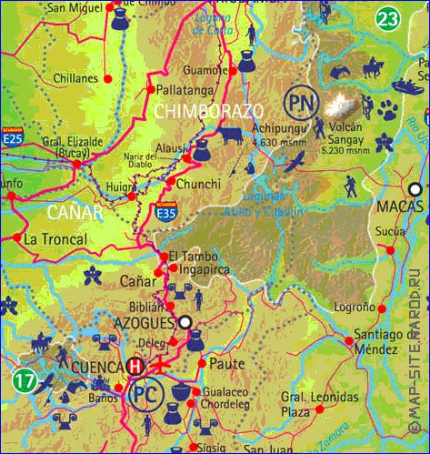 carte de Equateur