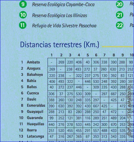 carte de Equateur