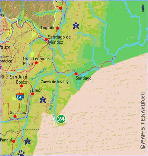 carte de Equateur