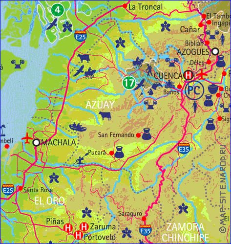 carte de Equateur