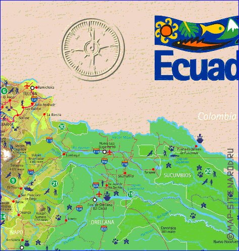 carte de Equateur