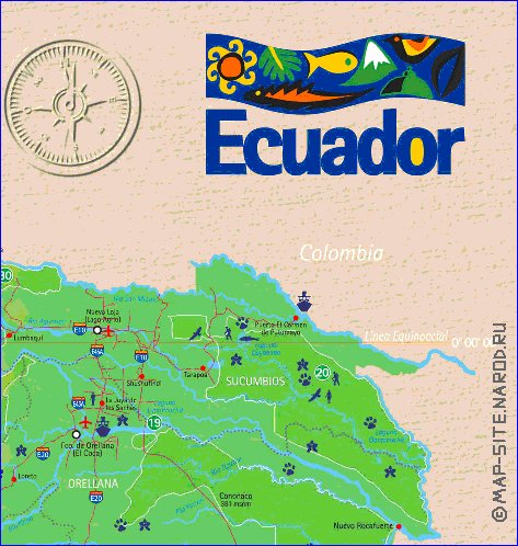 carte de Equateur