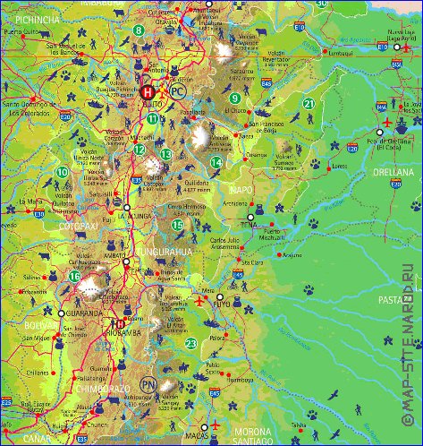 carte de Equateur