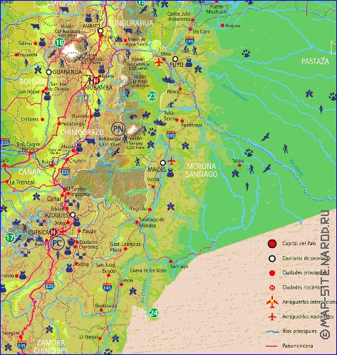 carte de Equateur