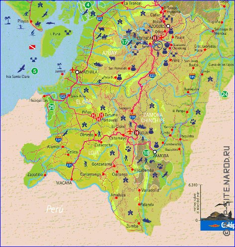 carte de Equateur