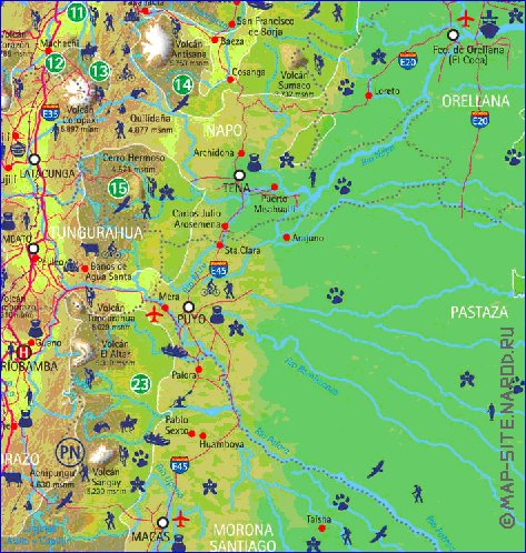 carte de Equateur