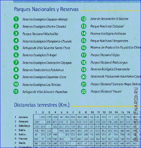 carte de Equateur