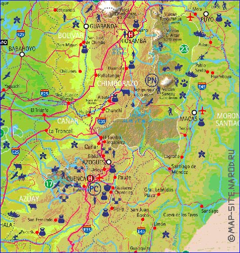 carte de Equateur