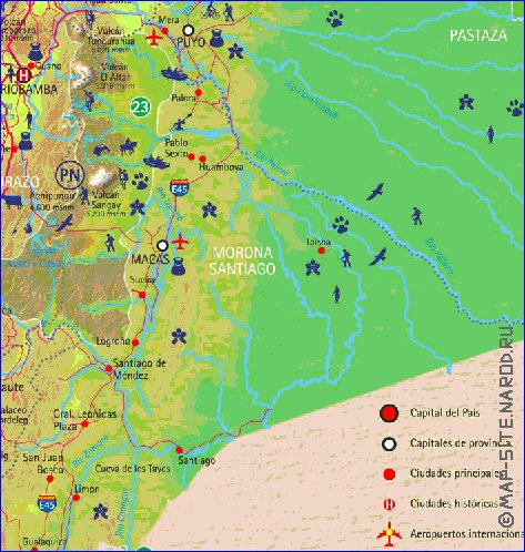 carte de Equateur