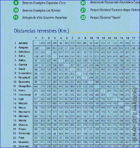 carte de Equateur