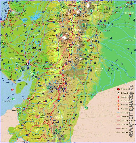 carte de Equateur