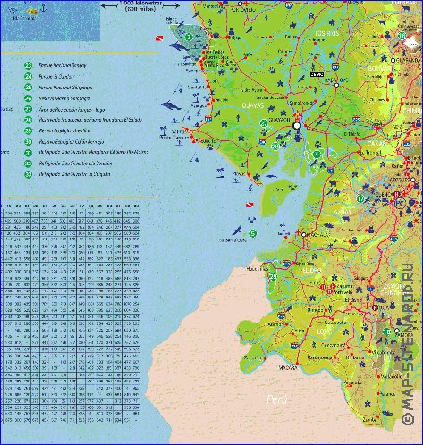 carte de Equateur