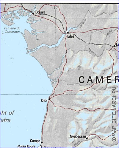 carte de Guinee equatoriale