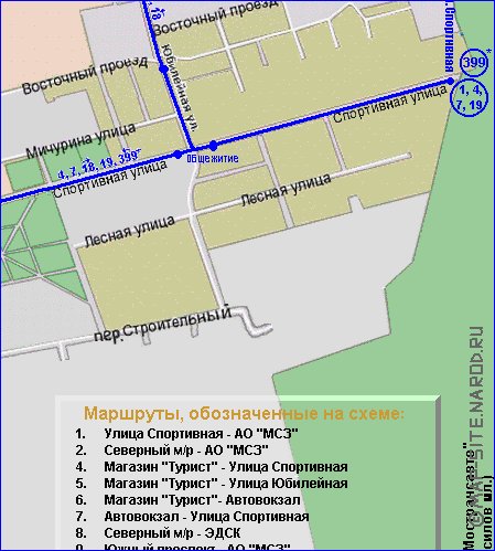 Transport carte de Elektrostal