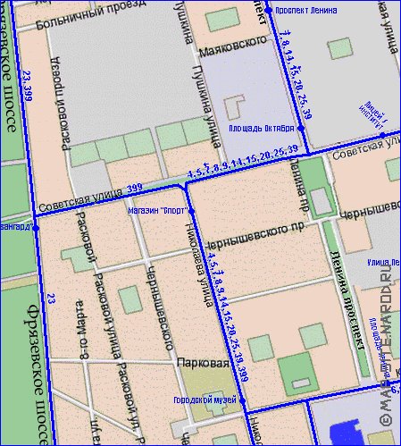 Transport carte de Elektrostal