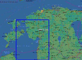 carte de Estonie en anglais