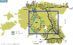 Transport carte de Estonie en anglais