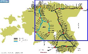 Transport carte de Estonie en anglais