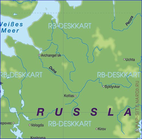 Fisica mapa de Europa em alemao