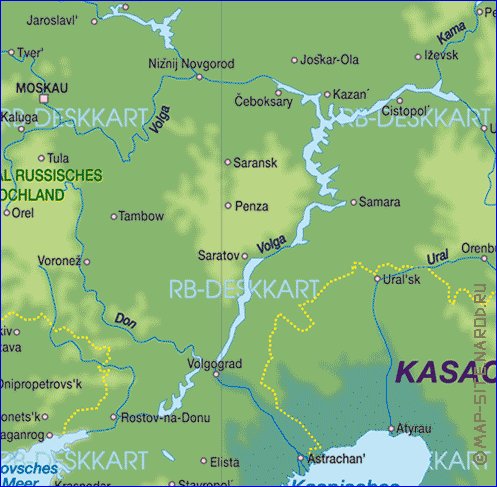 Fisica mapa de Europa em alemao