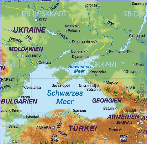 Fisica mapa de Europa em alemao