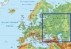 Fisica mapa de Europa em alemao