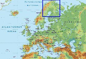 Fisica mapa de Europa em alemao