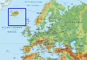 Fisica mapa de Europa em alemao