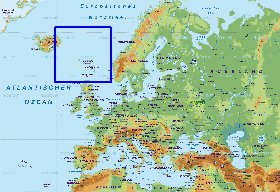 Fisica mapa de Europa em alemao