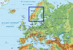 Fisica mapa de Europa em alemao