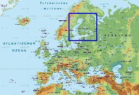 Fisica mapa de Europa em alemao