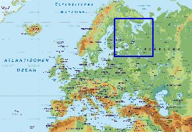 Fisica mapa de Europa em alemao