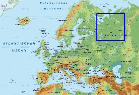 Fisica mapa de Europa em alemao