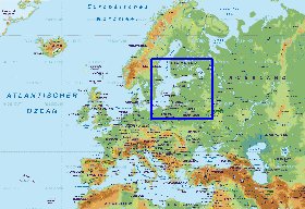 Fisica mapa de Europa em alemao