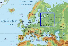 Fisica mapa de Europa em alemao