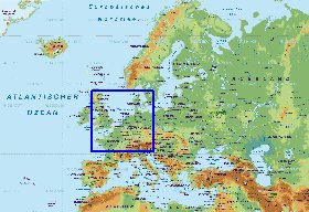 Fisica mapa de Europa em alemao