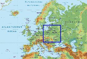 Fisica mapa de Europa em alemao