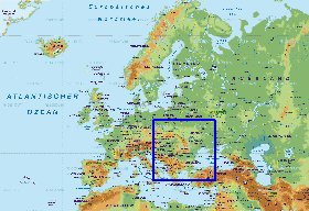 Fisica mapa de Europa em alemao