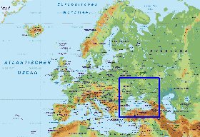 Fisica mapa de Europa em alemao